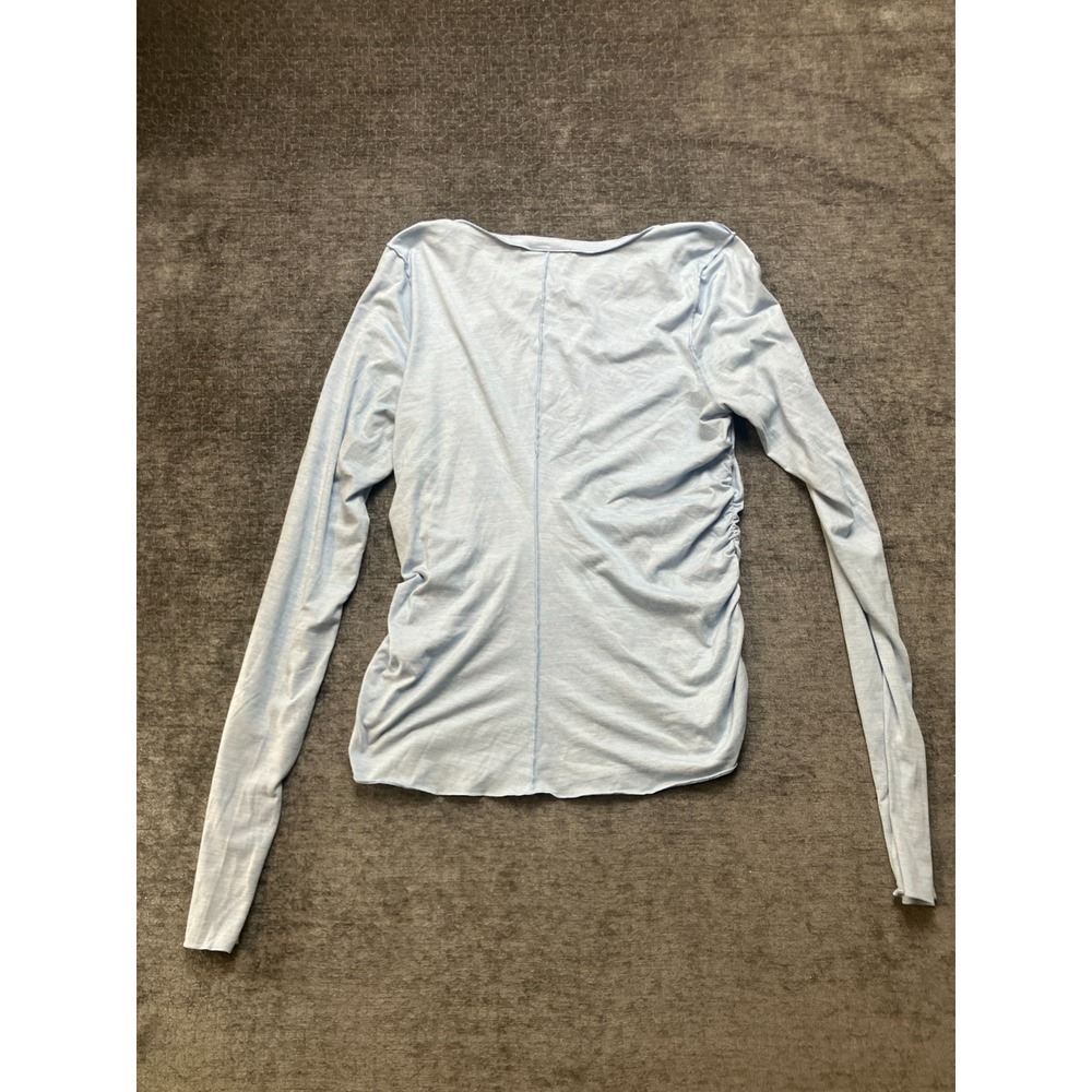 Free People FP‎ Movement X Hatch Top Womens Medium Blue Right On Run Long Sleeve